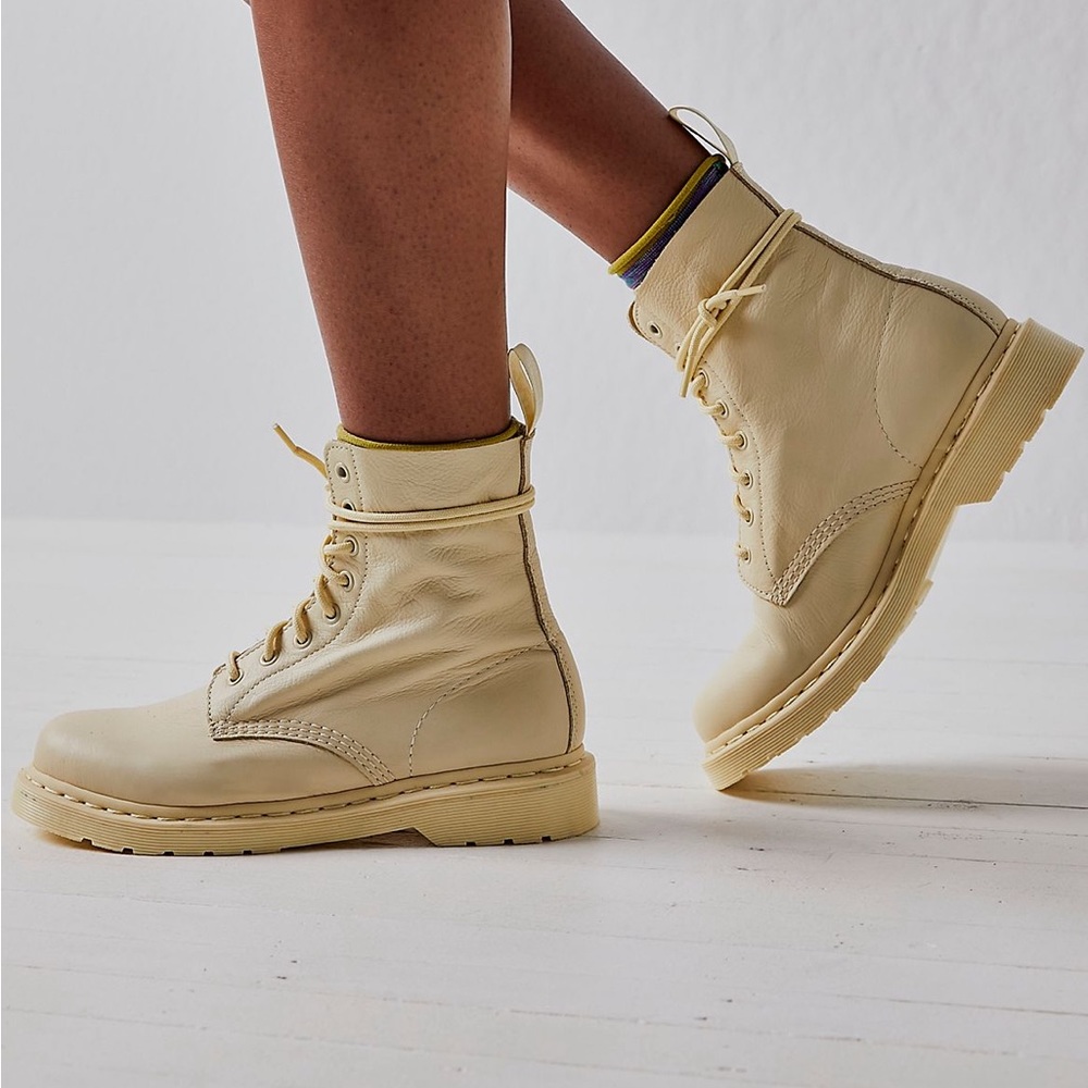 Doc Martens 1460 Mono Lace-Up Boots Free People
